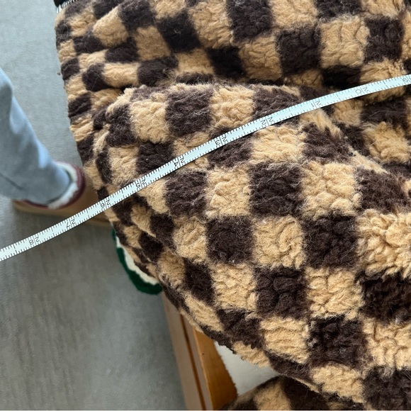 Brown and Tan Checkered Hoodie - Picture 9 of 9